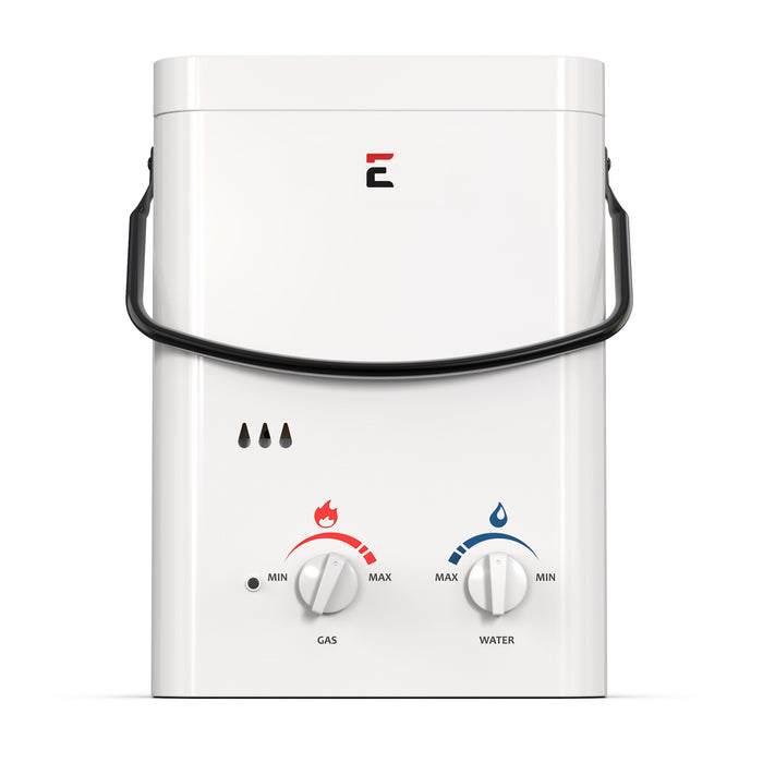 Eccotemp 5L Portable Outdoor Tankless Water Heater w/ EccoFlo Diaphragm 12V Pump and Strainer
