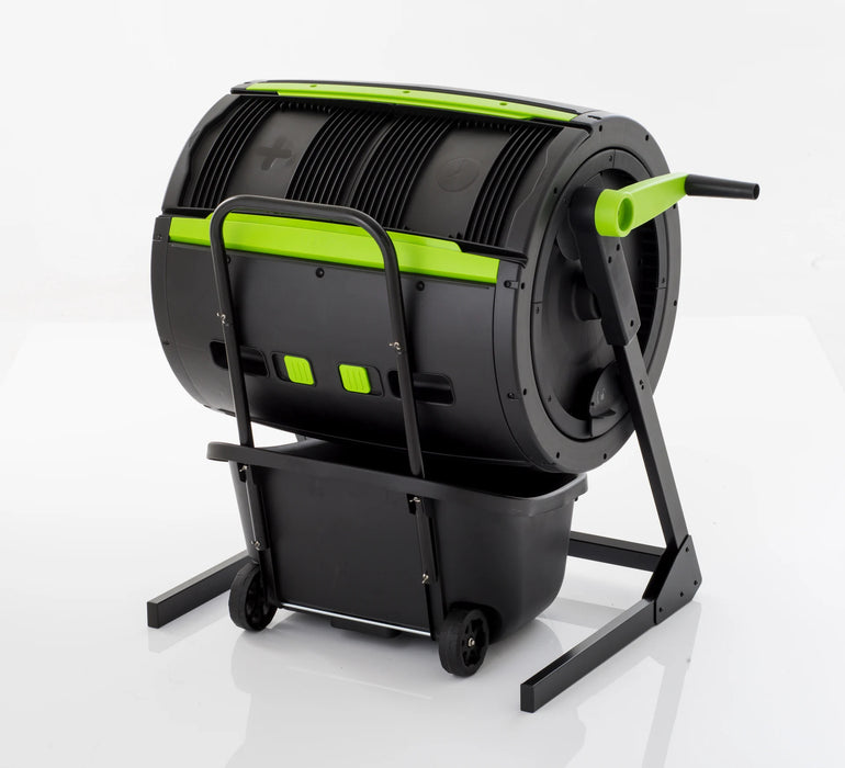 MAZE 65 Gallon Compost Tumbler with Cart