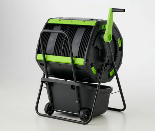 RSI-Maze48GallonGearedTwoCompartmentCompostTumblerandCart_1