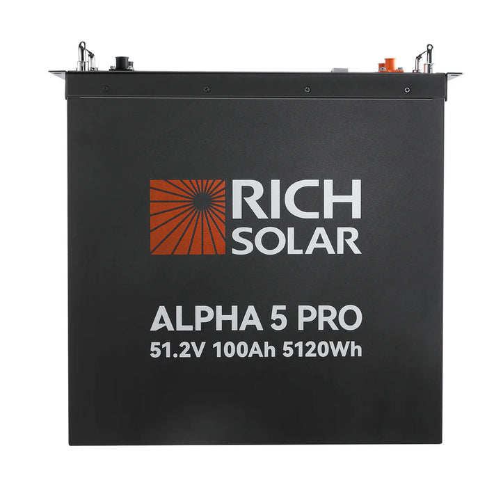 ALPHA 5 PRO | 51.2V 100Ah LiFePO4 Battery | Premium 48V Server Rack Lithium Battery for Residential, Commercial, RVs, Off-Grid | 7,000 Lifetime Cycles | 10 Year Warranty | UL1973, UL9540A Certified | BACKORDER
