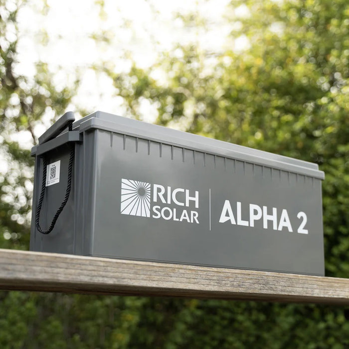 ALPHA 2 | 12V 200Ah LiFePO4 Battery | Powerful 12V Lithium Battery for RVs, Trailers, Vans, Boats, Off-Grid | 5,000/4000/7000 Lifetime Cycles | Bluetooth and Internal Heat Technology