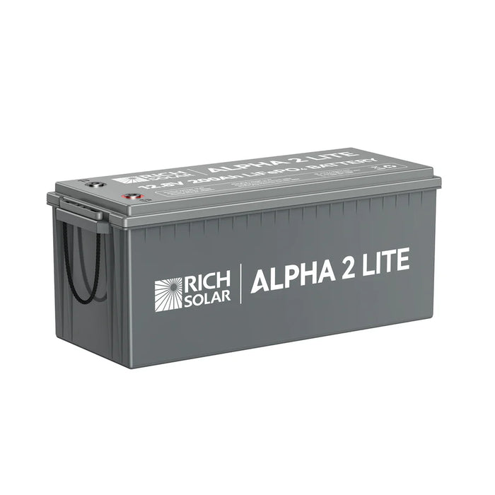 ALPHA 2 | 12V 200Ah LiFePO4 Battery | Powerful 12V Lithium Battery for RVs, Trailers, Vans, Boats, Off-Grid | 5,000/4000/7000 Lifetime Cycles | Bluetooth and Internal Heat Technology