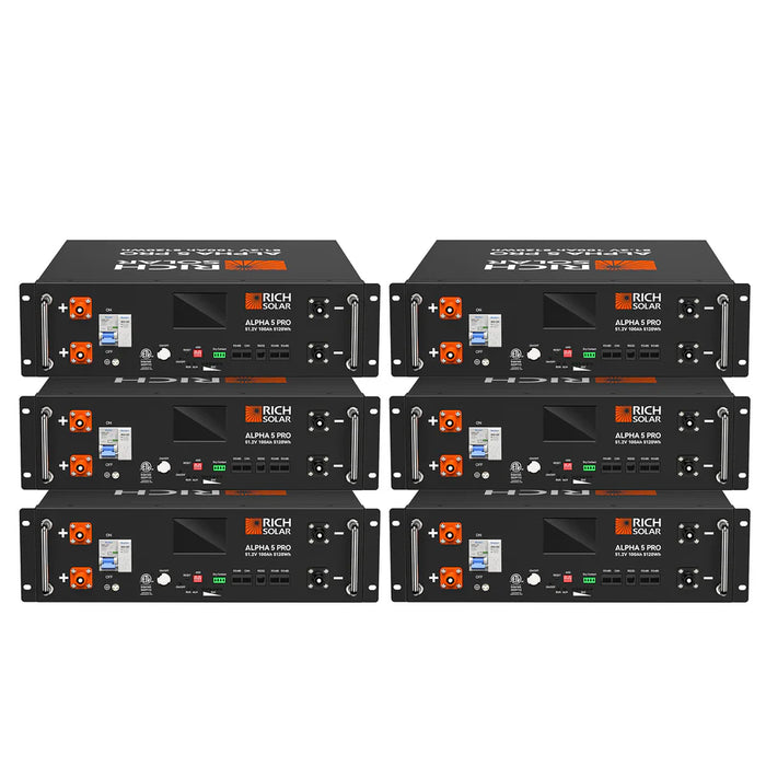 ALPHA 5 PRO | 51.2V 100Ah LiFePO4 Battery | Premium 48V Server Rack Lithium Battery for Residential, Commercial, RVs, Off-Grid | 7,000 Lifetime Cycles | 10 Year Warranty | UL1973, UL9540A Certified | BACKORDER
