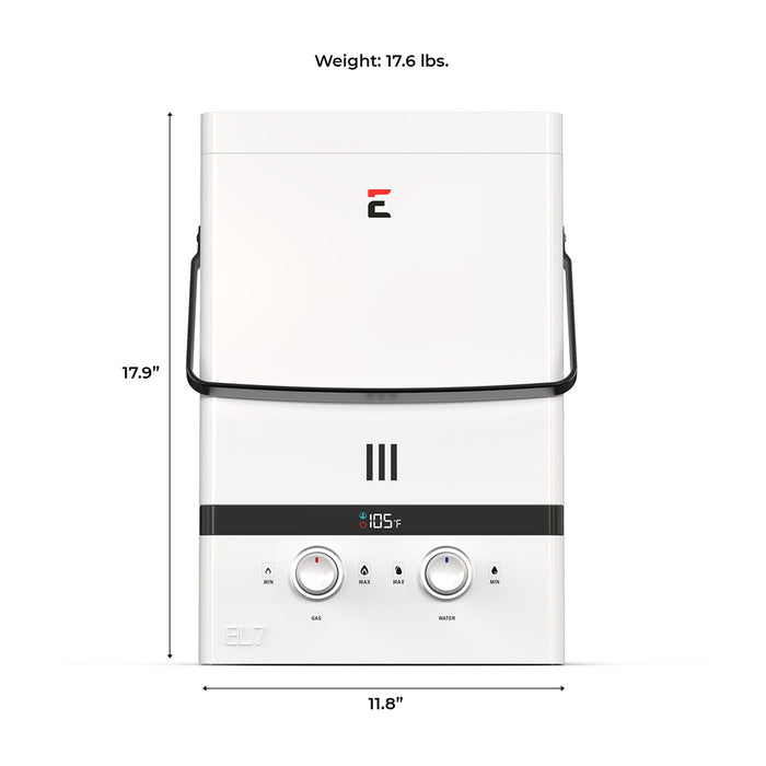 Eccotemp Luxé 1.85 GPM 52K BTU Portable Outdoor Tankless Water Heater