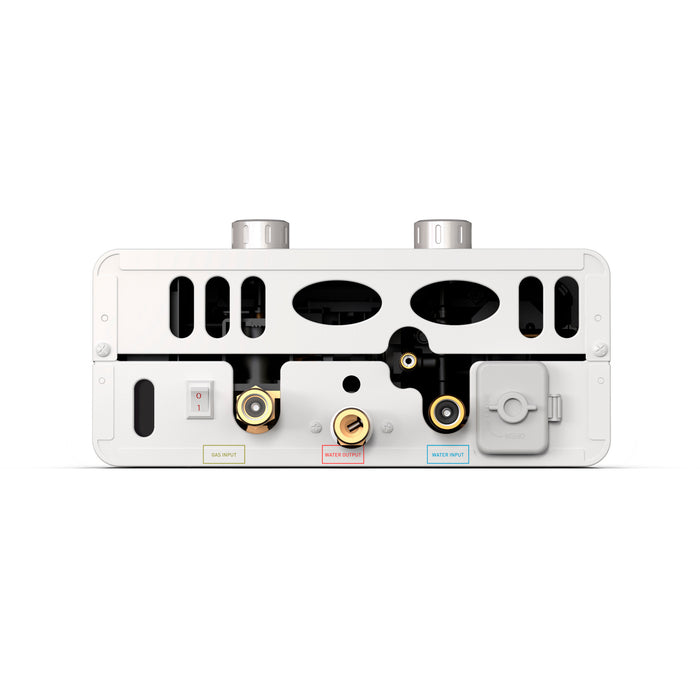 Eccotemp Luxe 1.5 GPM Outdoor Portable Tankless Water Heater w/ EccoFlo Diaphragm 12V Pump and Strainer