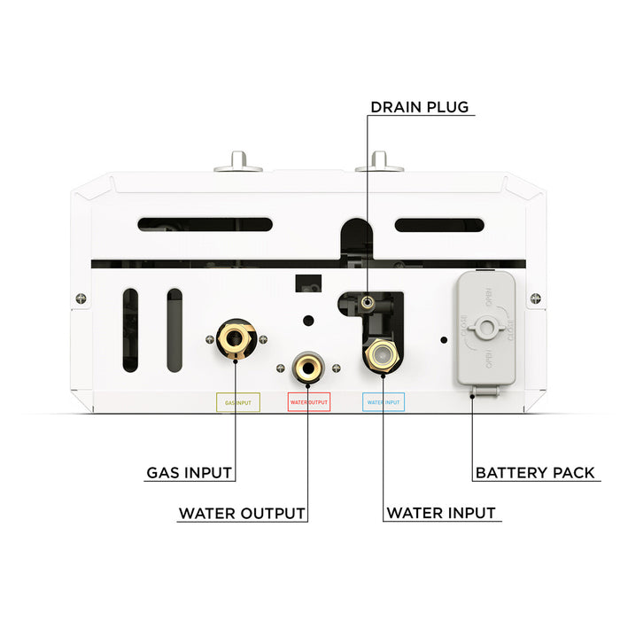 Eccotemp L10 3.0 GPM Portable Outdoor Tankless Water Heater w/ EccoFlo Diaphragm 12V Pump and Strainer