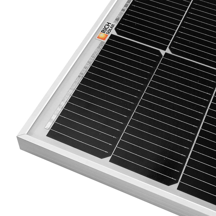 MEGA 100 SLIM | 100 Watt Slim Solar Panel | Compact 12V Off-Grid Narrow Solar Panel for Campers, Overlanders, Boats | 25-Year Output Warranty | UL Certified