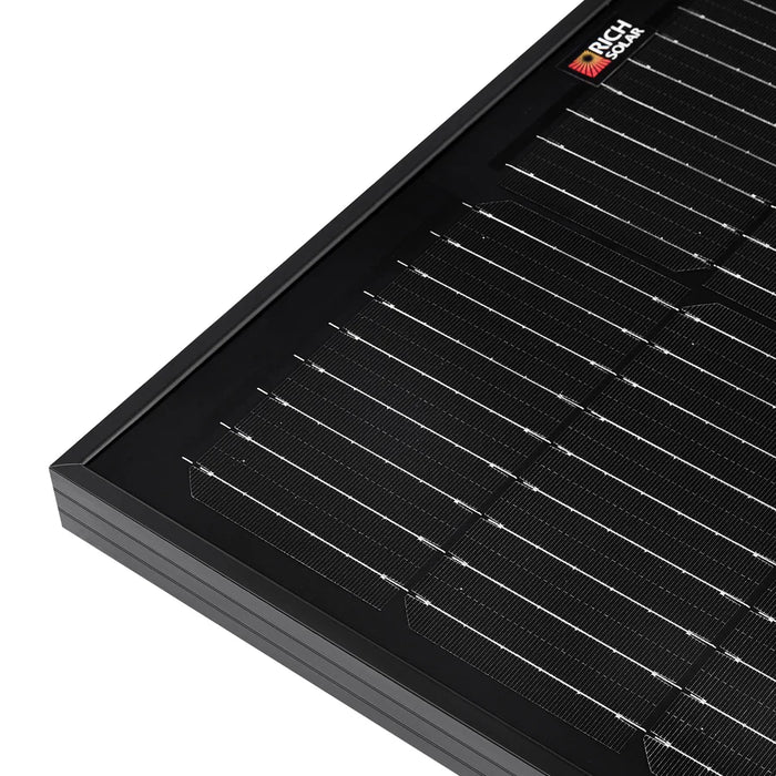 MEGA 100 | 100 Watt Solar Panel | Premier 12V Off-Grid Solar Panel for Vans, Campers, Boats | 25-Year Output Warranty | UL Certified