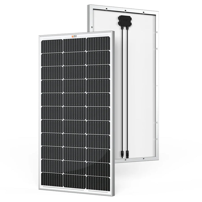 MEGA 100 | 100 Watt Solar Panel | Premier 12V Off-Grid Solar Panel for Vans, Campers, Boats | 25-Year Output Warranty | UL Certified