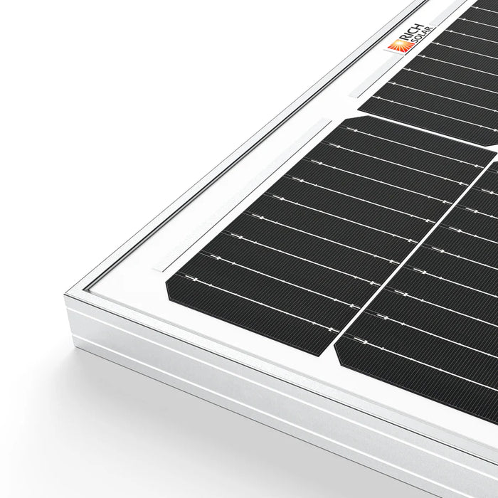MEGA 100 | 100 Watt Solar Panel | Premier 12V Off-Grid Solar Panel for Vans, Campers, Boats | 25-Year Output Warranty | UL Certified