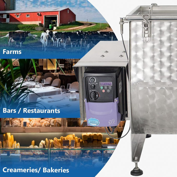 Electric butter churn Milky FJ 100 C with tilting mechanism (2x115V)