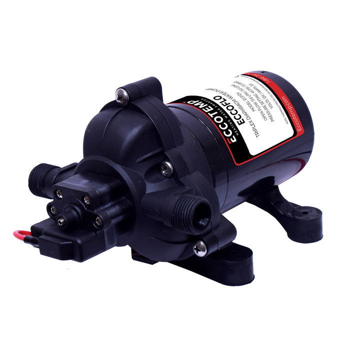 Eccotemp EccoFlo Triplex Diaphragm 12V Water Pump and Strainer
