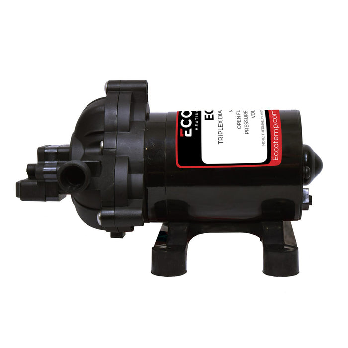 Eccotemp EccoFlo Triplex Diaphragm 12V Water Pump and Strainer