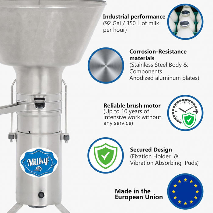 Electric cream separator Milky FJ 350 EAR (115V)